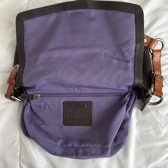 Vintage Coach CHELSEA Brown Pebbled Leather Shoulder Handbag Flap - Picture 6 of 11